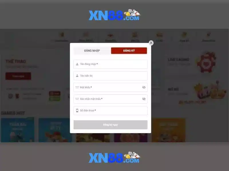 Các loại trò chơi có mặt trên xn88